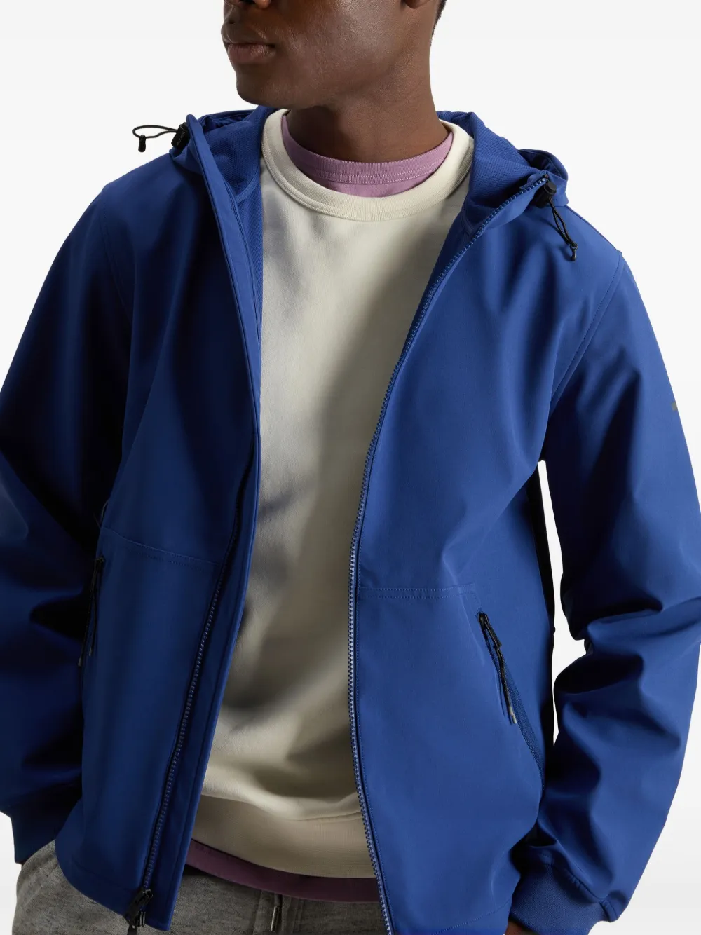 Woolrich Jack met capuchon en rits Blauw