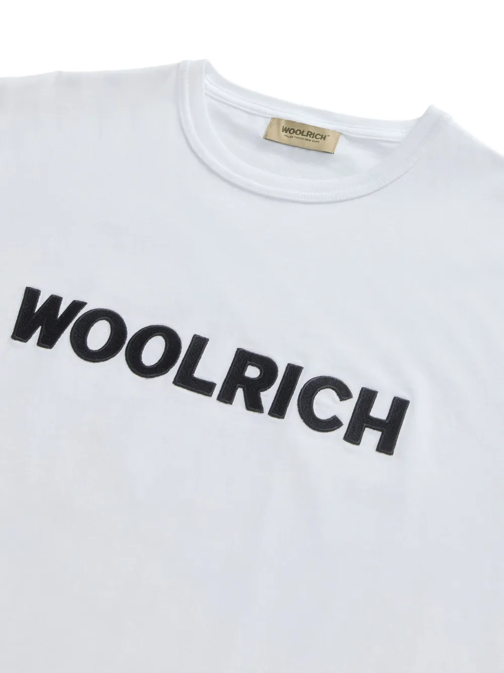 Woolrich T-shirt met geborduurd logo Wit