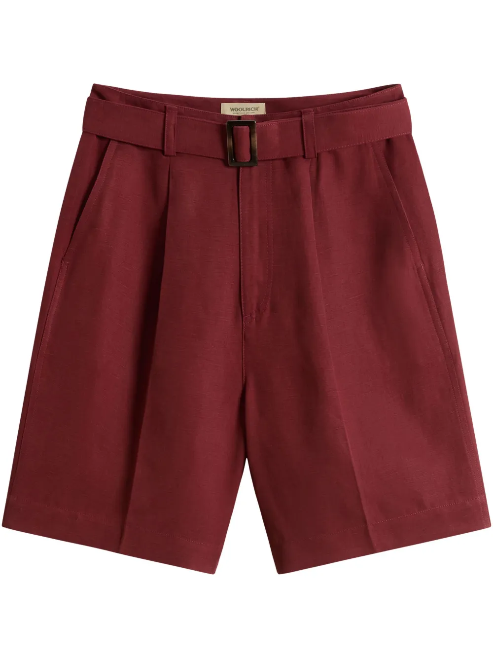 Woolrich Shorts met geplooid detail Rood