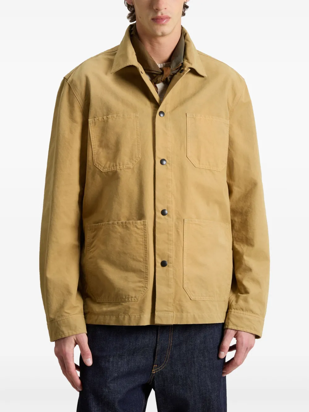 Woolrich Shirtjack met vier zakken Beige