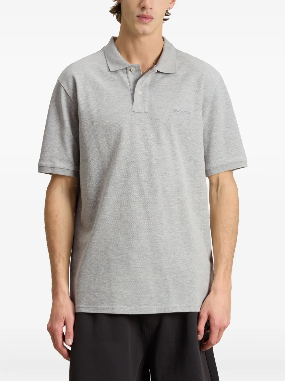 Woolrich Piqué poloshirt Grijs