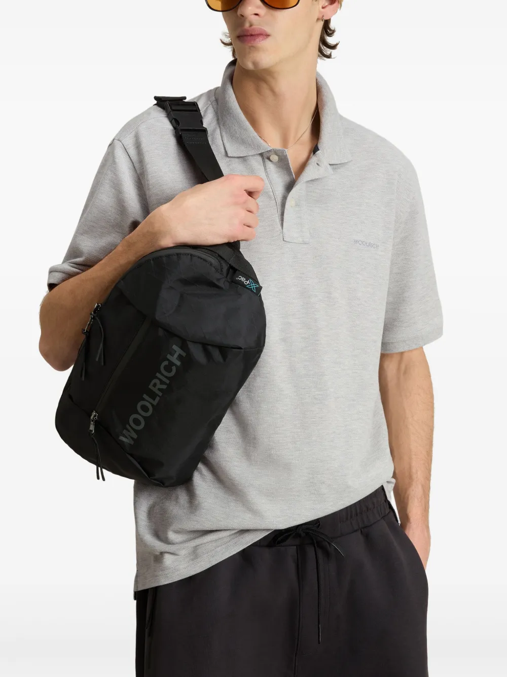 Woolrich Piqué poloshirt Grijs