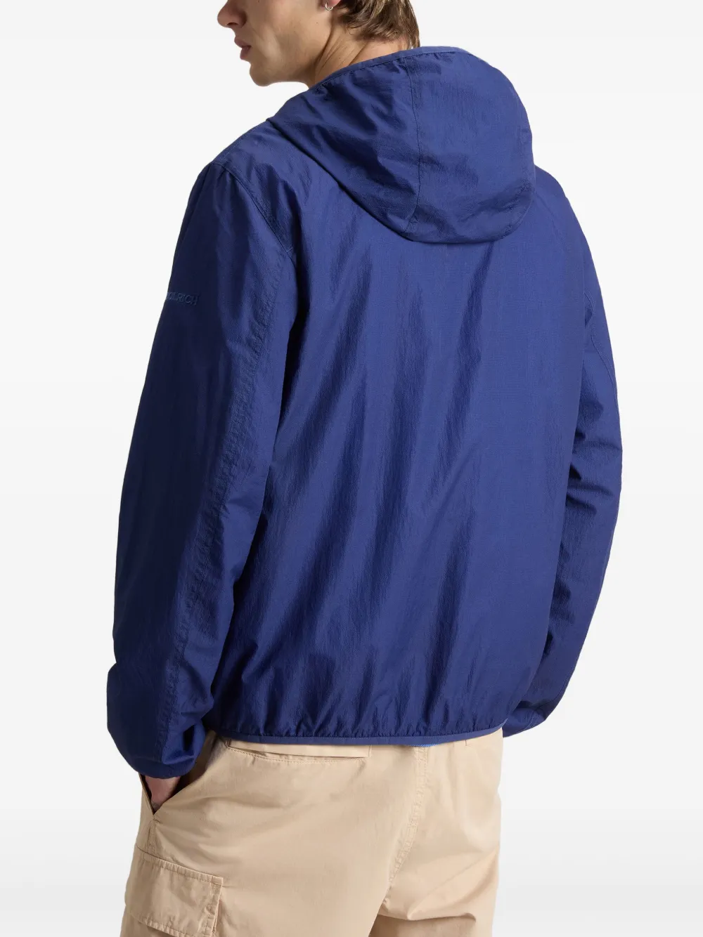 Woolrich Ultralight jack met capuchon Blauw