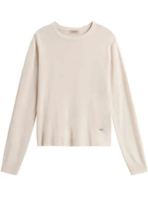 Woolrich suéter traslúcido con cuello redondo