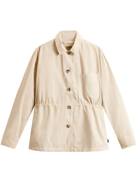 Woolrich sobrecamisa estilo gabardina