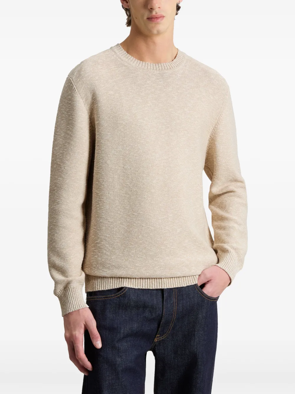 Woolrich Marled trui Beige