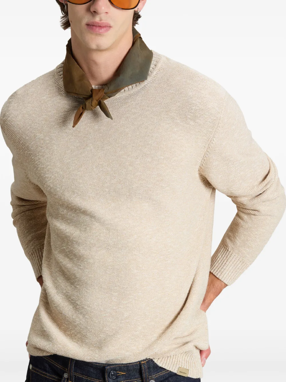 Woolrich Marled trui Beige