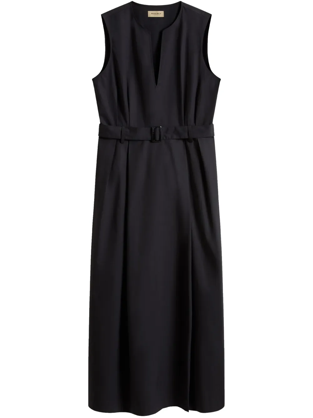 Woolrich belted maxi dress – Black