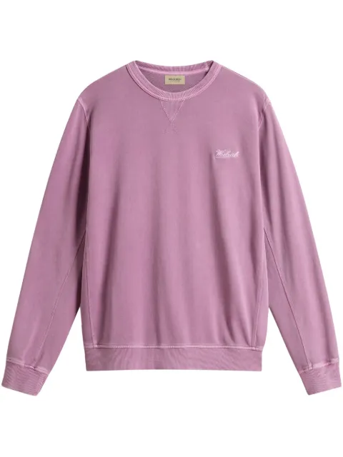 Woolrich sudadera con logo bordado