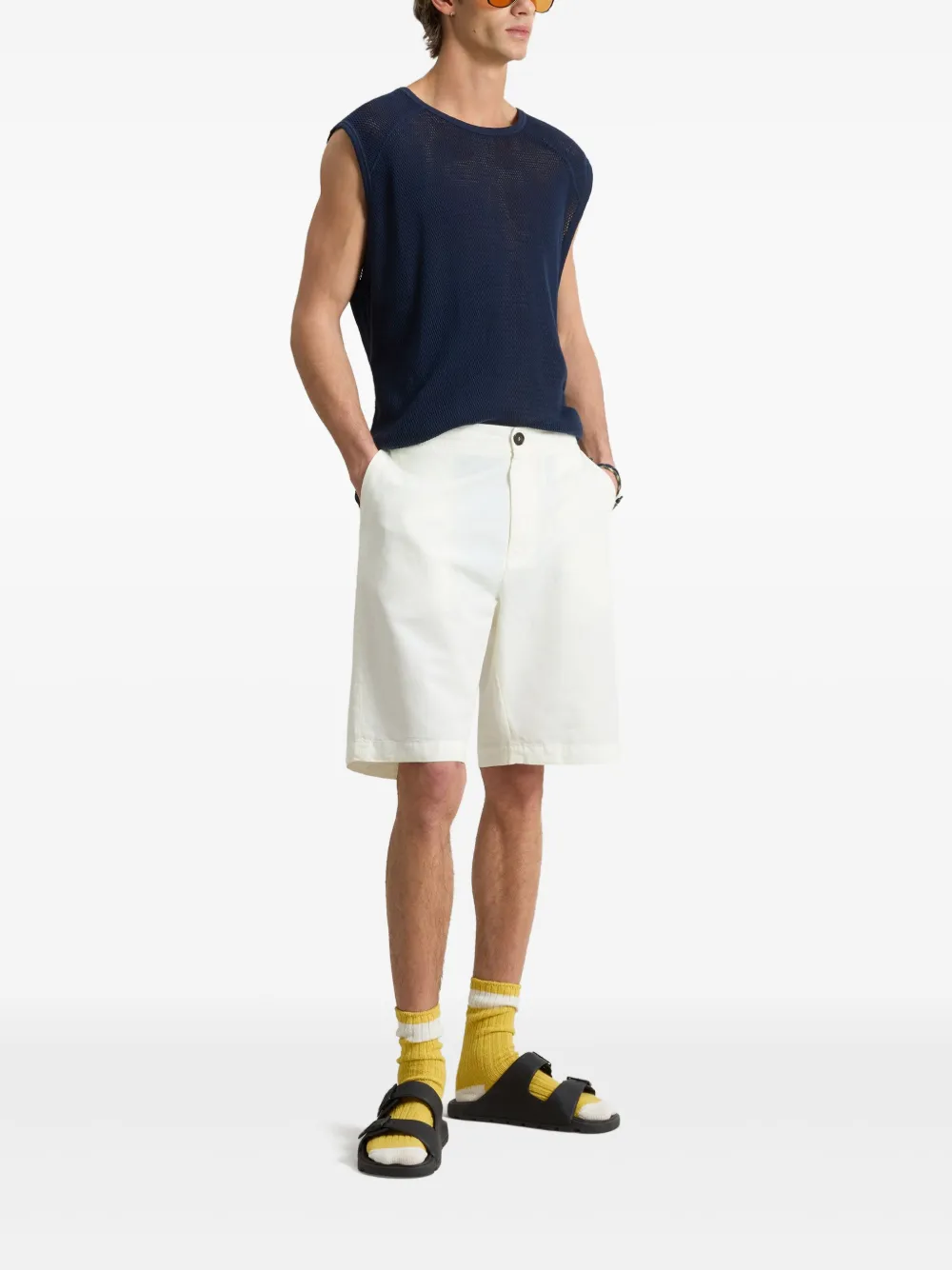 Woolrich Linnen shorts - Wit