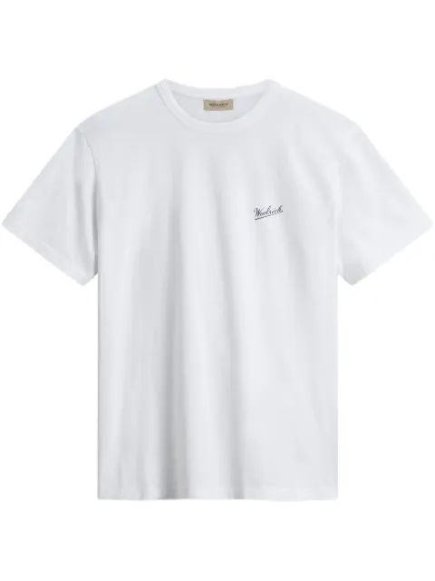 Woolrich playera con logo estampado