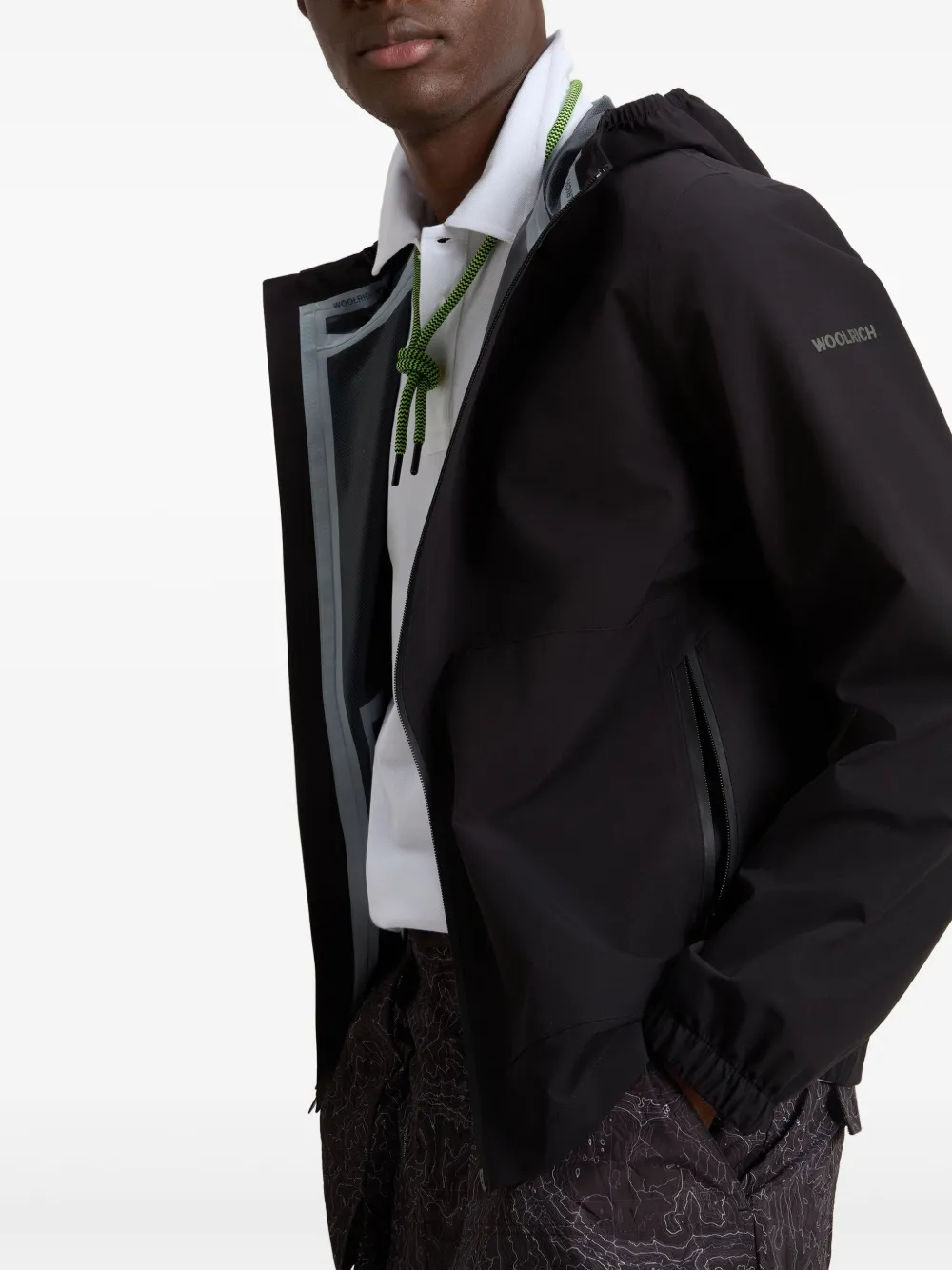 Woolrich Jack met capuchon Zwart