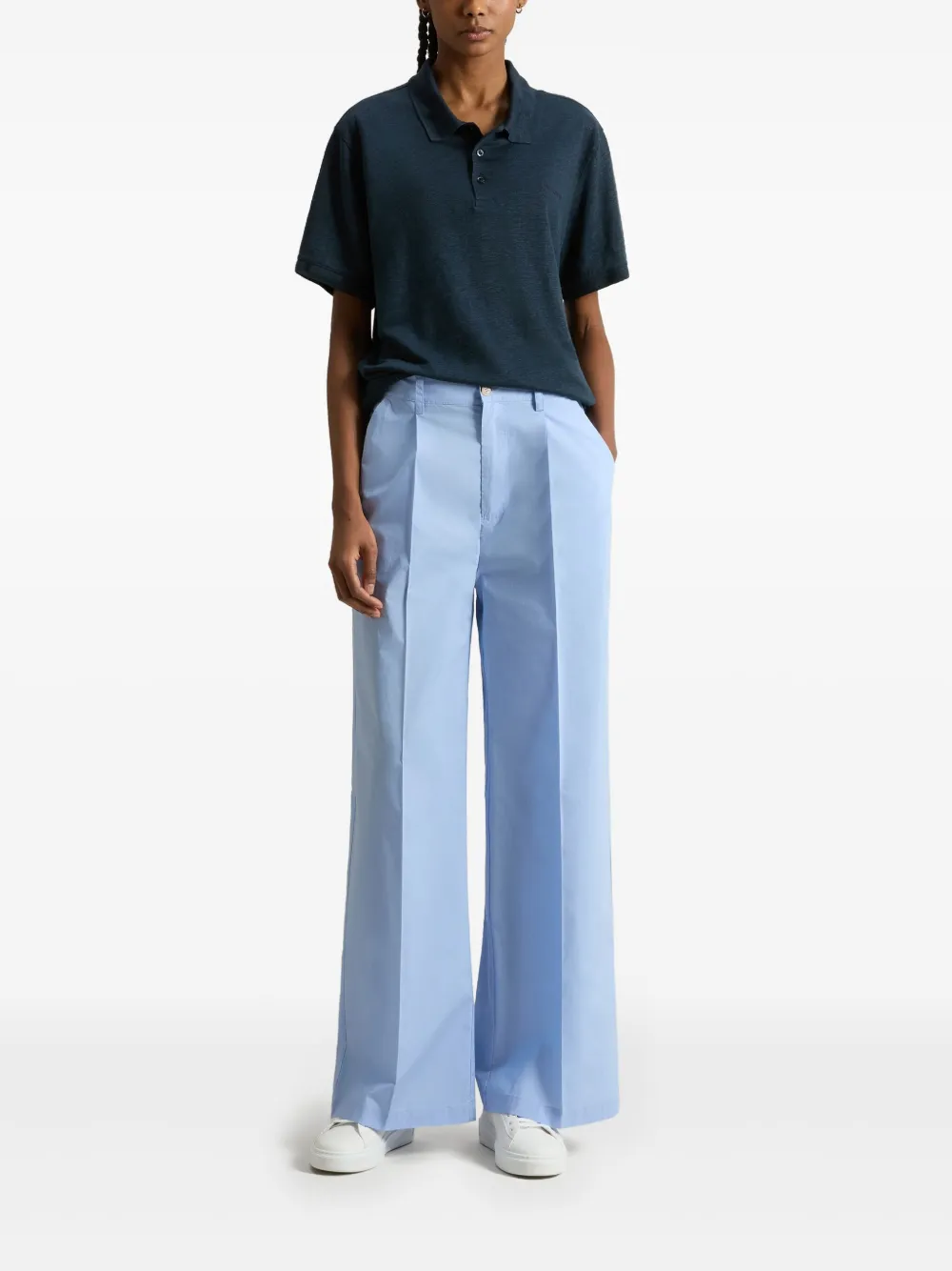 Woolrich wide-leg trousers - Blauw