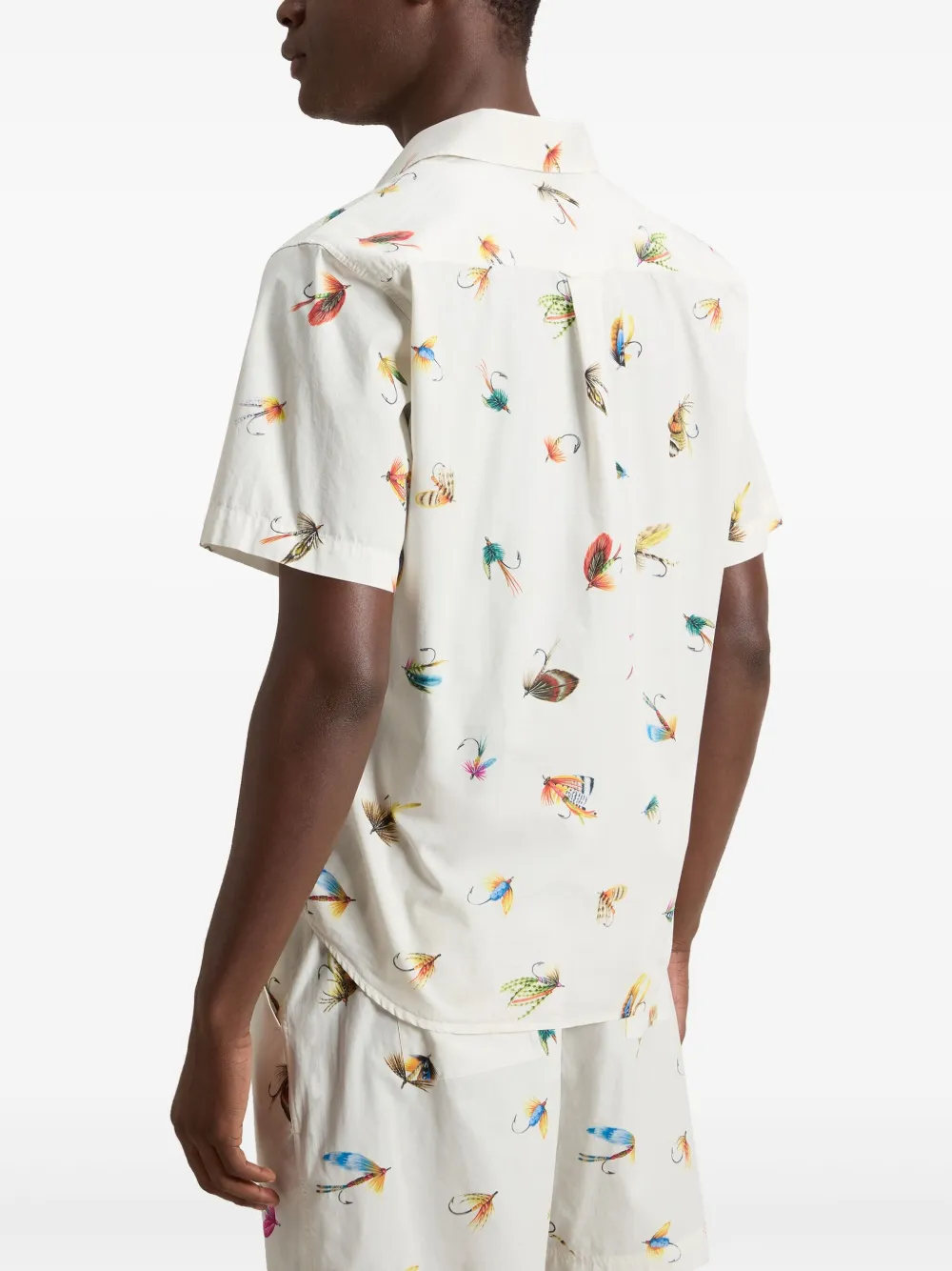 Woolrich Overhemd met grafische print Wit
