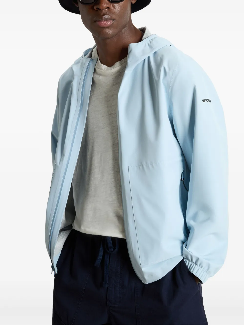 Woolrich Pacific gelaagd jack met capuchon Blauw