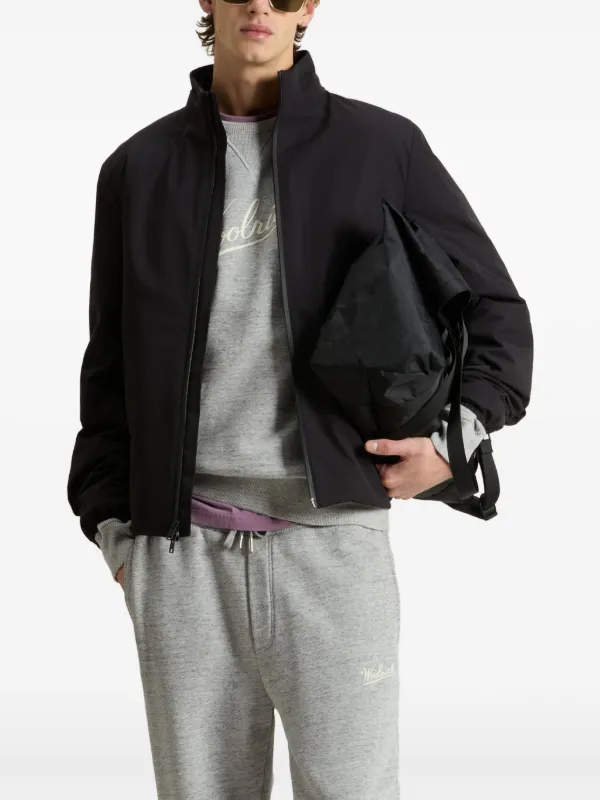 Woolrich レイヤード ボンバージャケット | ブラック | FARFETCH JP