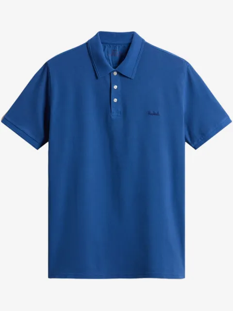 Woolrich playera tipo polo con logo bordado