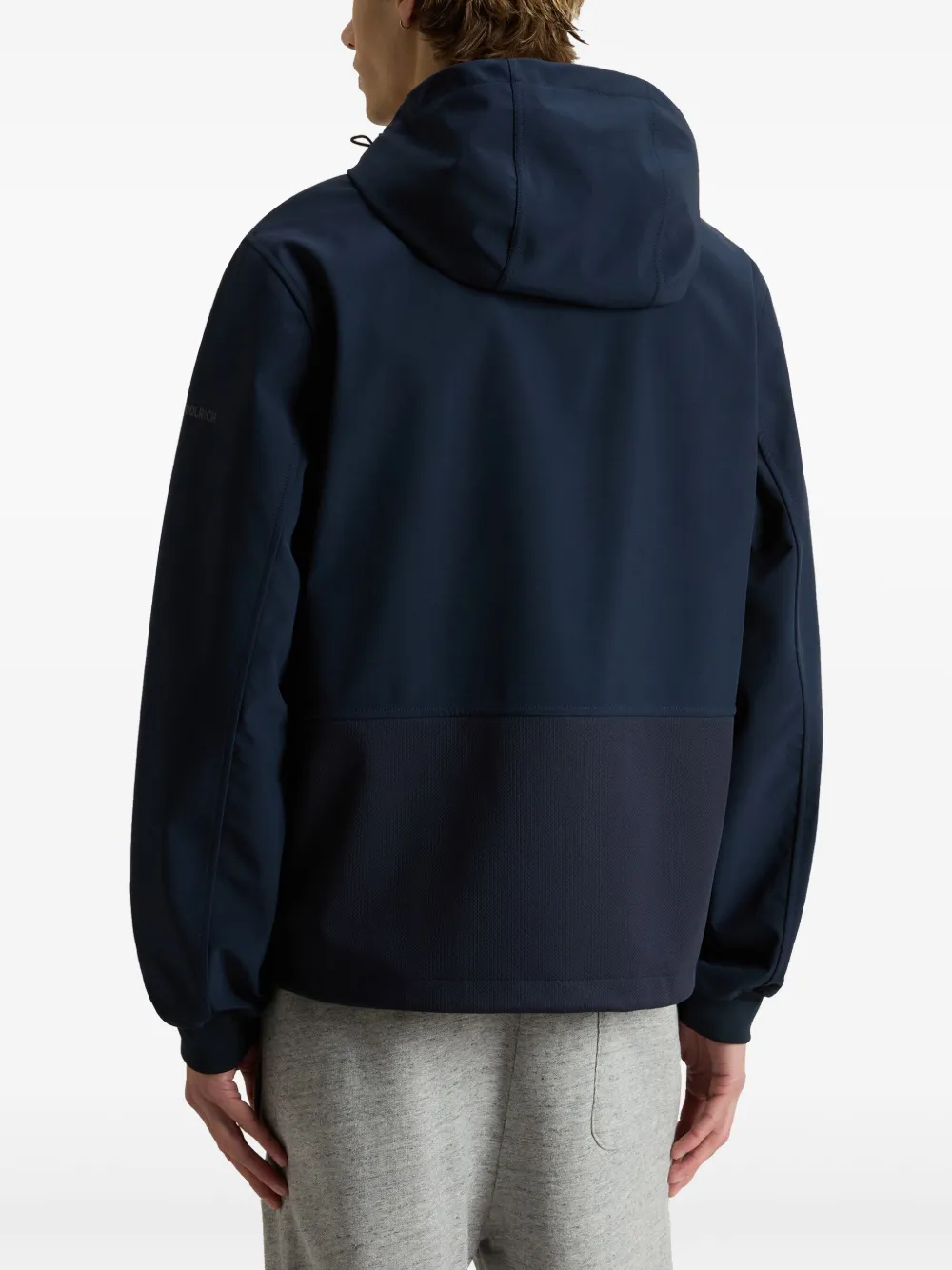 Woolrich Jack met logo-reliëf Blauw