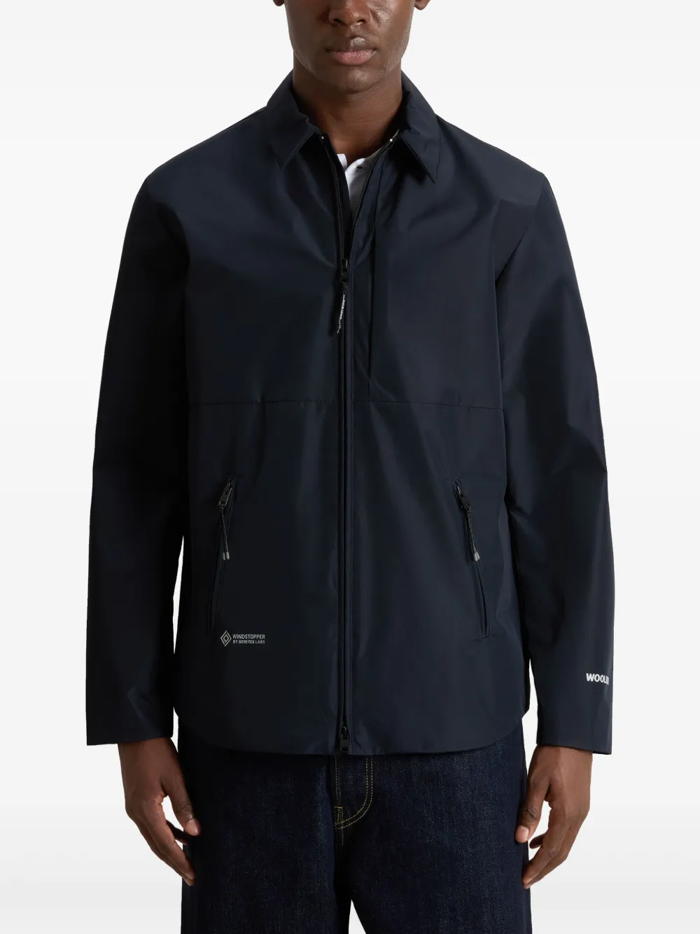 Woolrich Shirtjack met rits Blauw