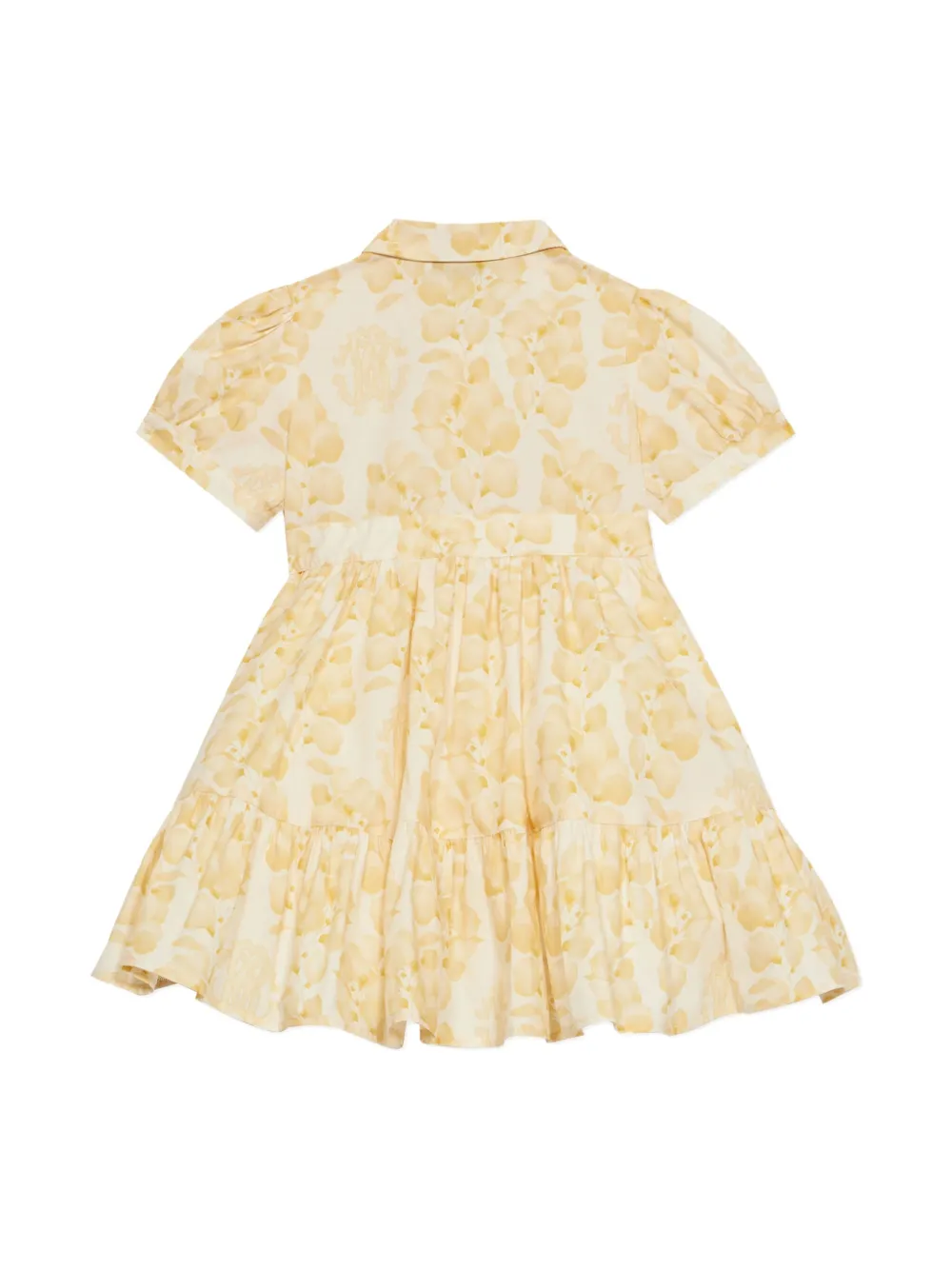 Roberto Cavalli Junior ruffled dress - Geel