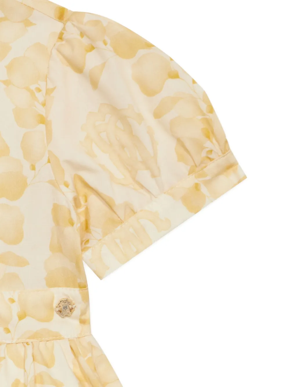 Roberto Cavalli Junior Jurk met ruches Geel