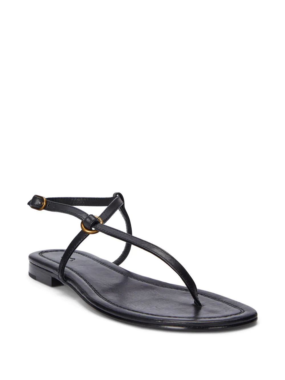 Polo Ralph Lauren Leren sandalen Zwart