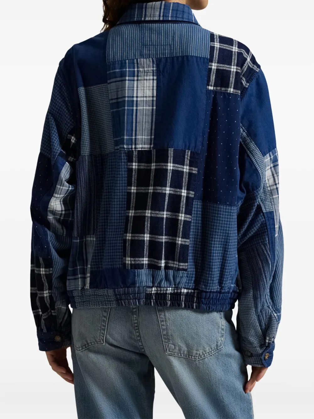 Polo Ralph Lauren Patchwork zip-up Jacket | Blue | FARFETCH