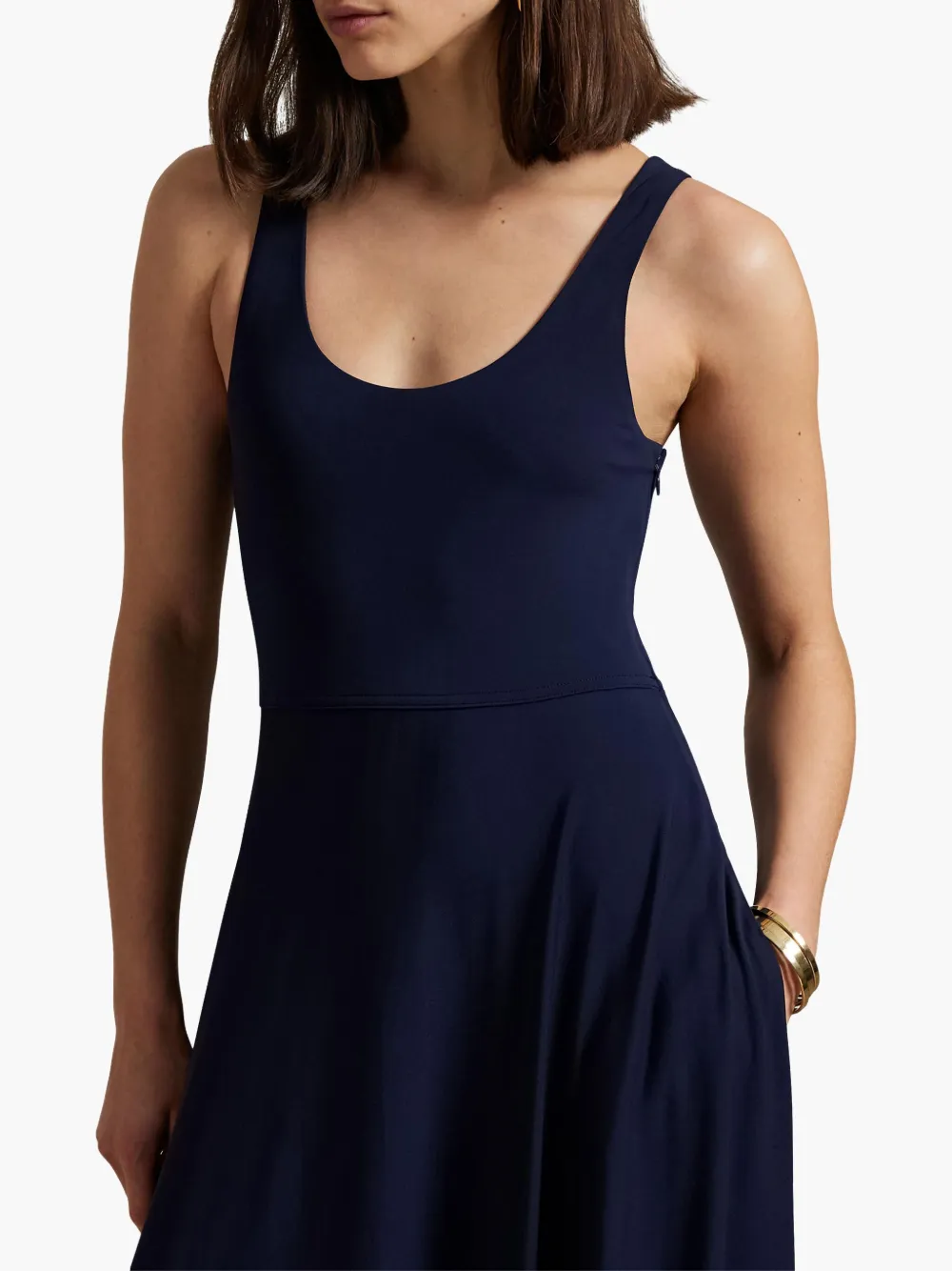 Polo Ralph Lauren Jurk met U-hals Blauw