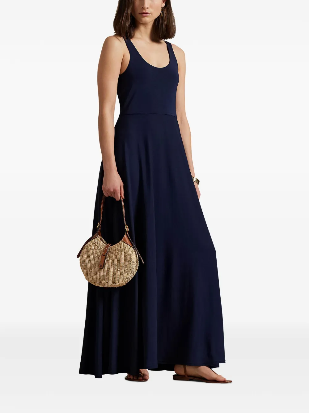 Polo Ralph Lauren Jurk met U-hals - Blauw