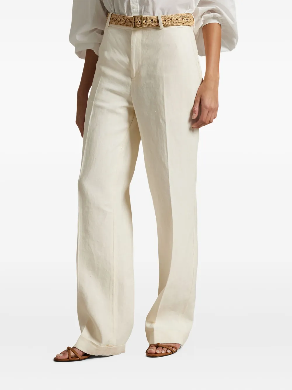Polo Ralph Lauren High waist pantalon Wit