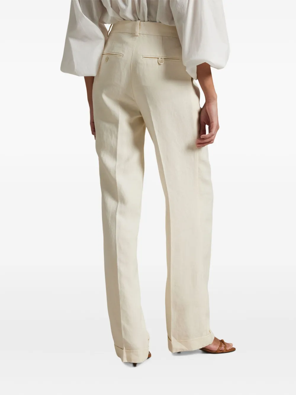 Polo Ralph Lauren High waist pantalon Wit