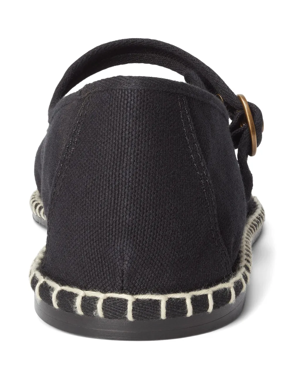 Polo Ralph Lauren Cotton Ballet Flats In Black
