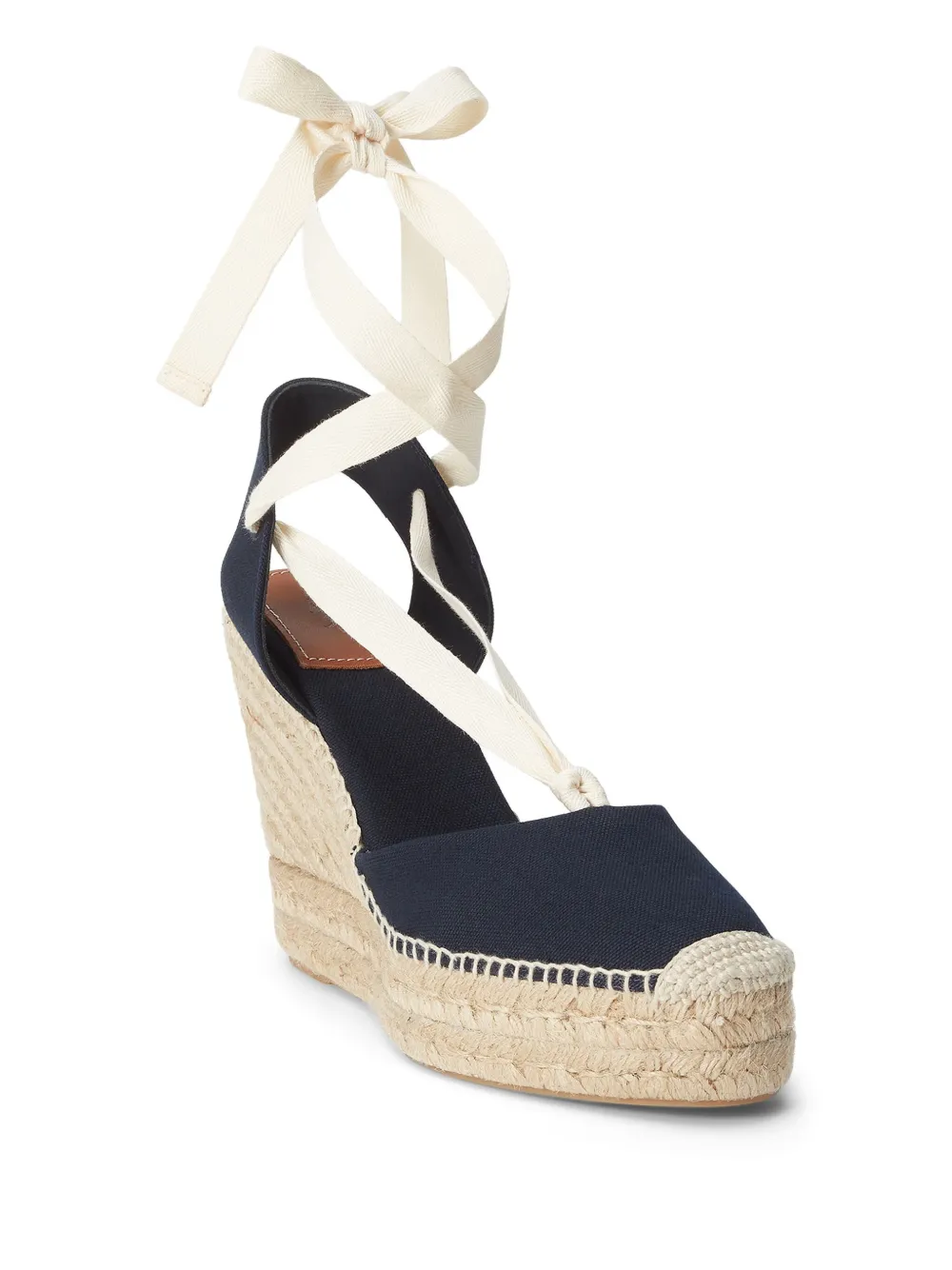 Polo Ralph Lauren Espadrilles met sleehak Blauw