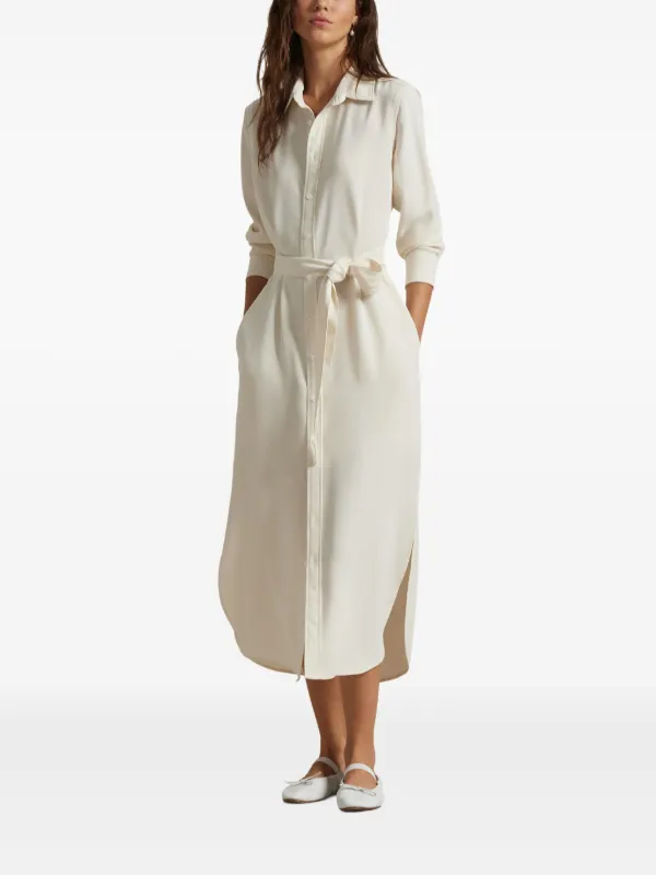 ワンピース Polo Ralph Lauren Midi Dress Puff Sleeve Midi Dress by Polo Ralph Lauren | Rent the Runway