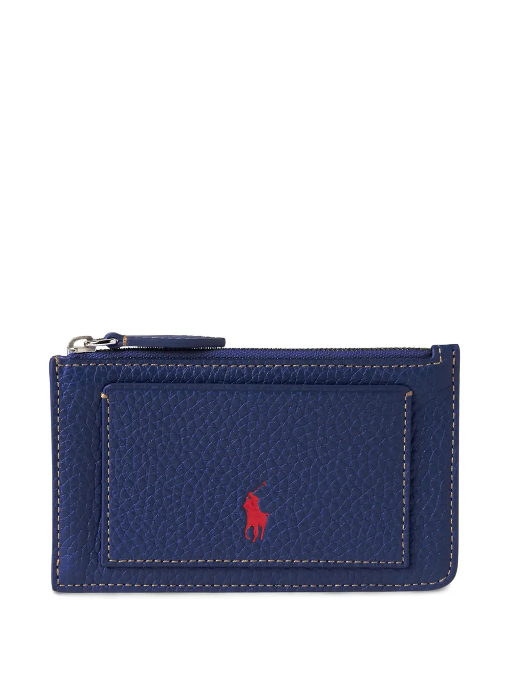 Shop Polo Ralph Lauren Polo Pony-debossed Wallet In Blue