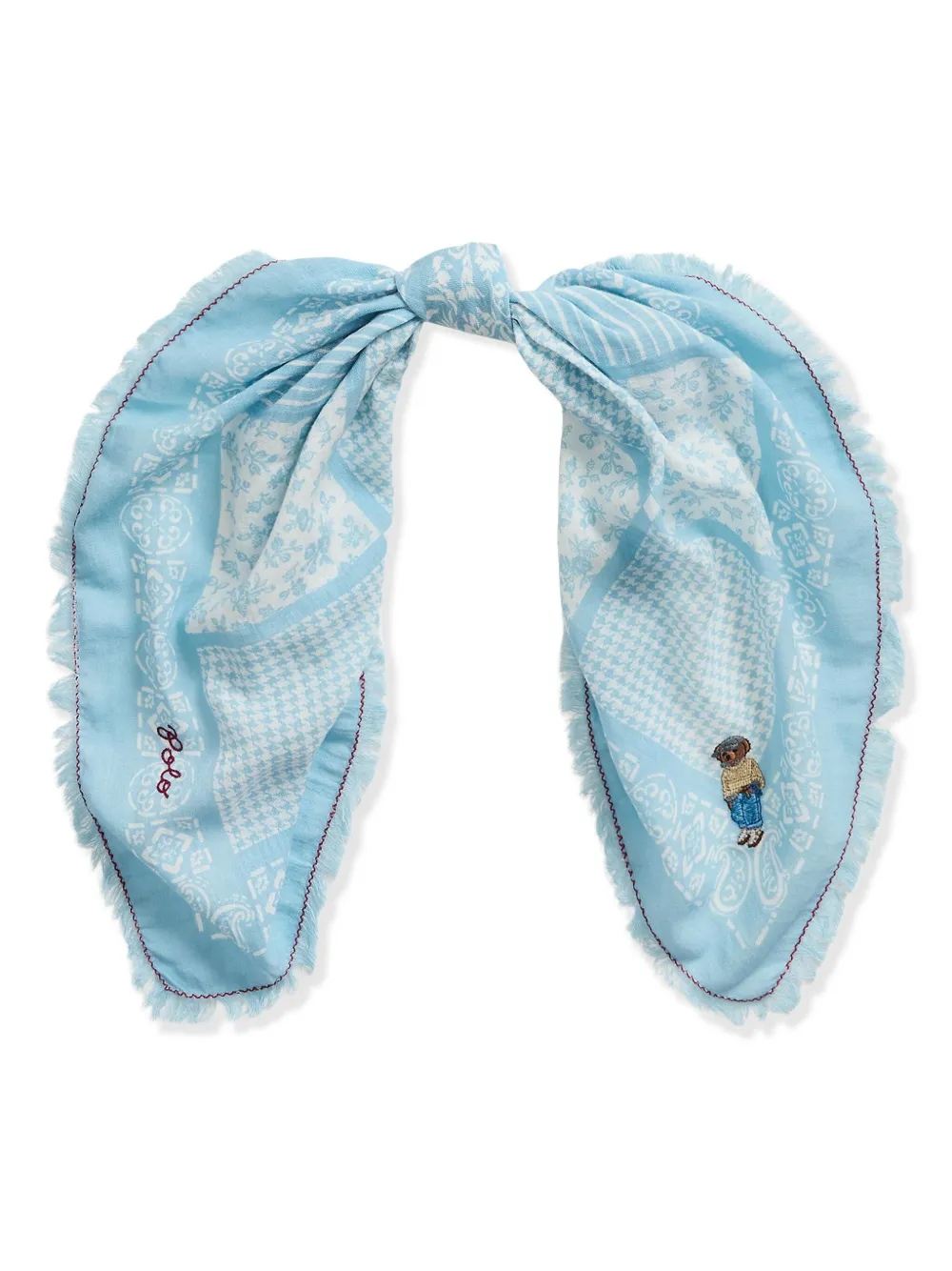 Polo Ralph Lauren Geruite sjaal - Blauw