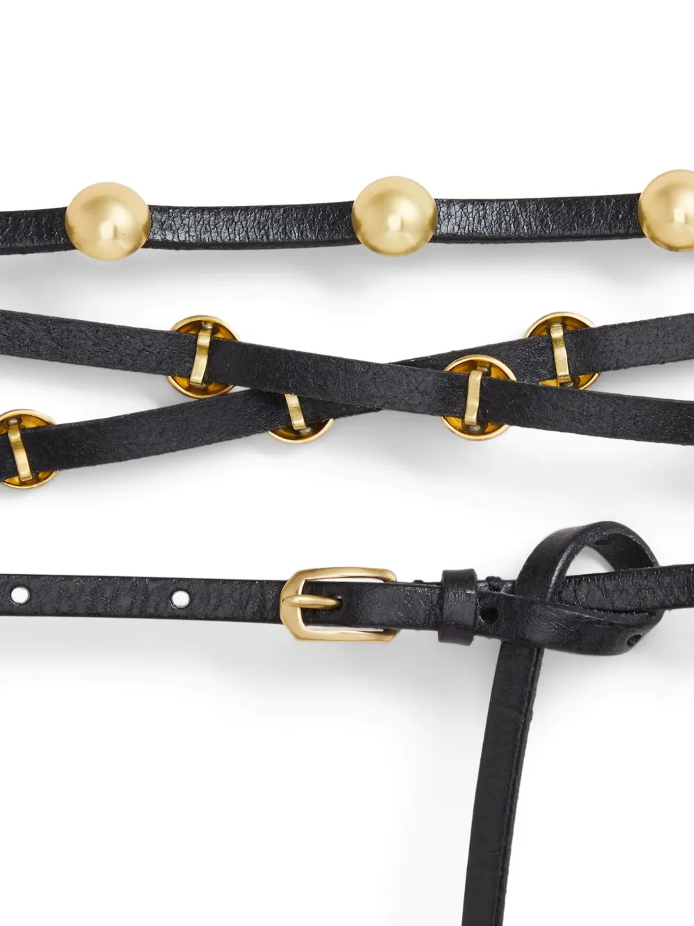 Polo Ralph Lauren Leren riem Zwart