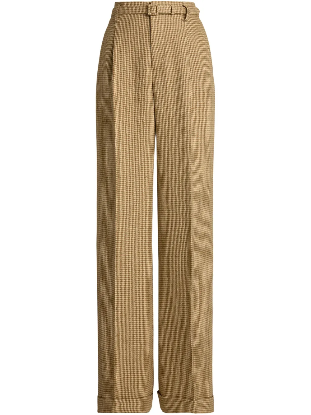 dogtooth-pattern trousers