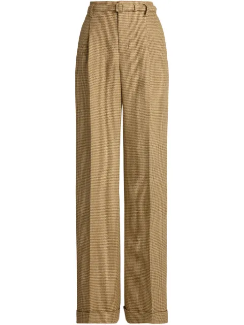 Ralph Lauren Collection dogtooth-pattern trousers