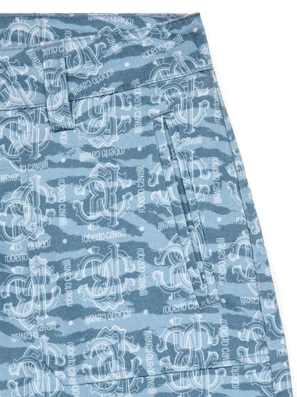 Roberto Cavalli Junior Broek met monogram Groen