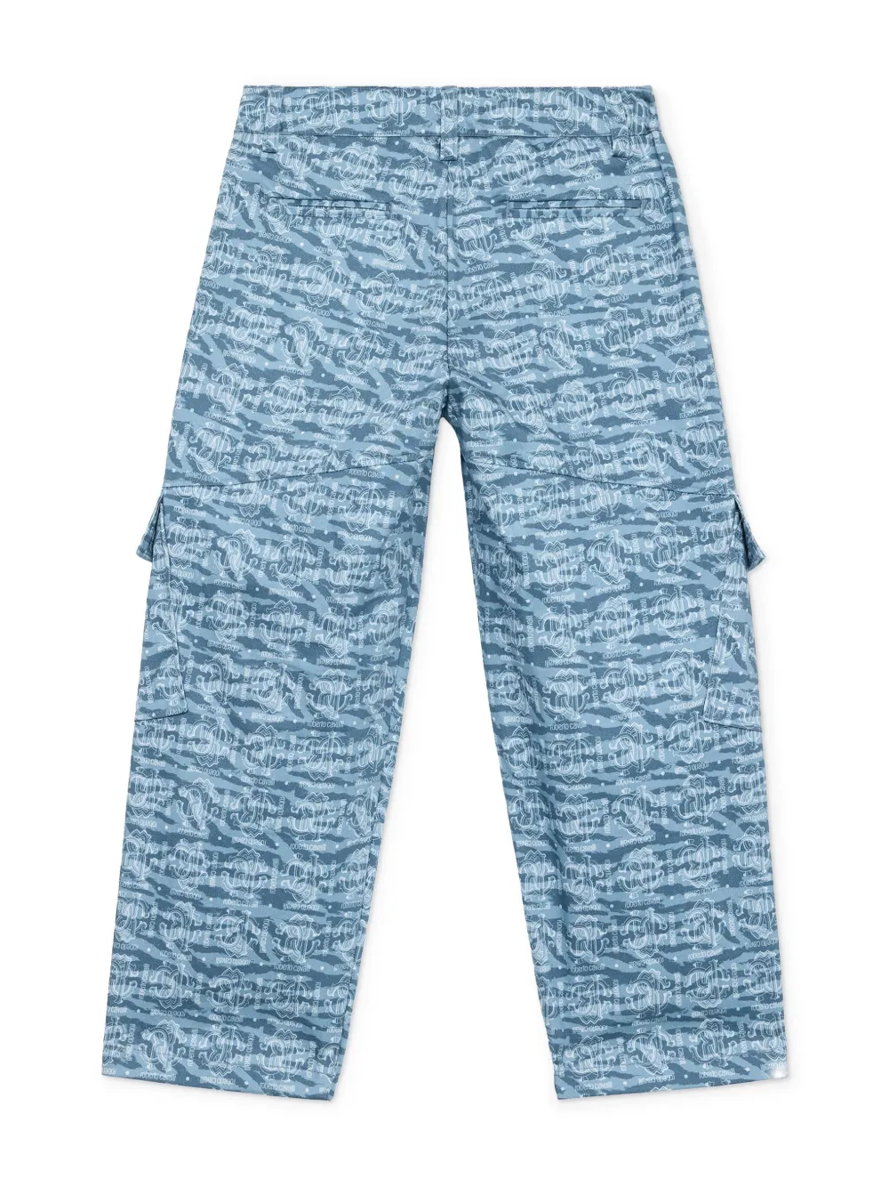 Roberto Cavalli Junior monogram trousers - Groen