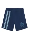 Roberto Cavalli Junior logo-embroidered track shorts - Blue
