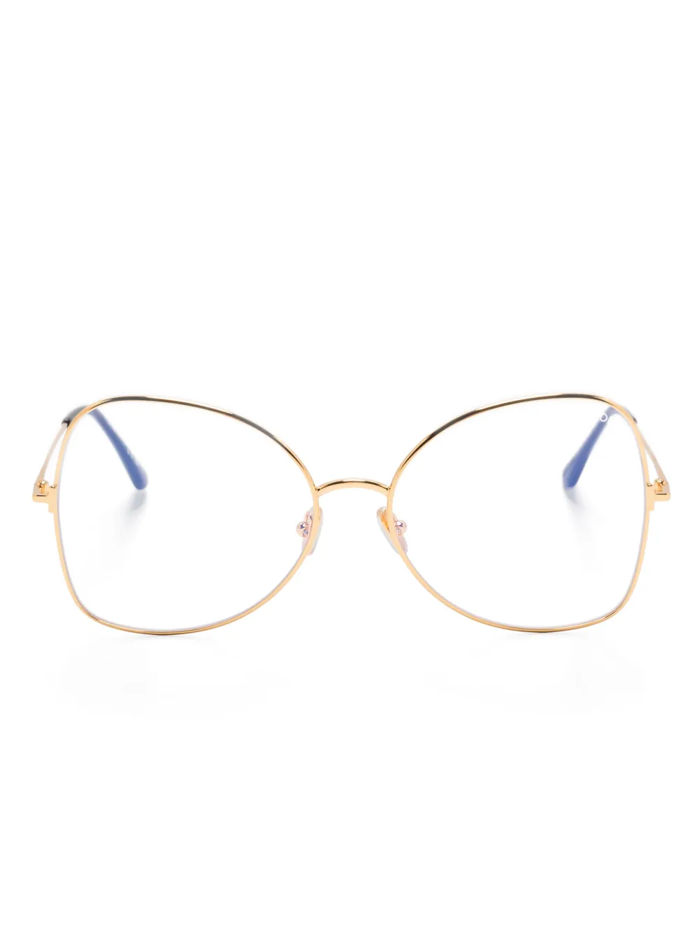 TOM FORD Eyewear FT6049-B 眼鏡フレーム - ゴールドトーン TOM FORD Eyewear FT6049-B 眼鏡フレーム - ゴールドトーン