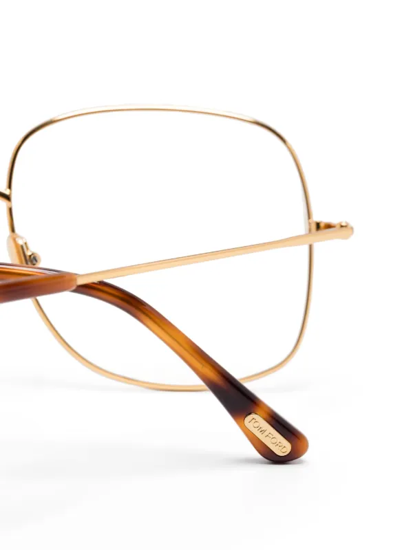 TOM FORD Eyewear オーバーサイズ 眼鏡フレーム | ゴールドトーン