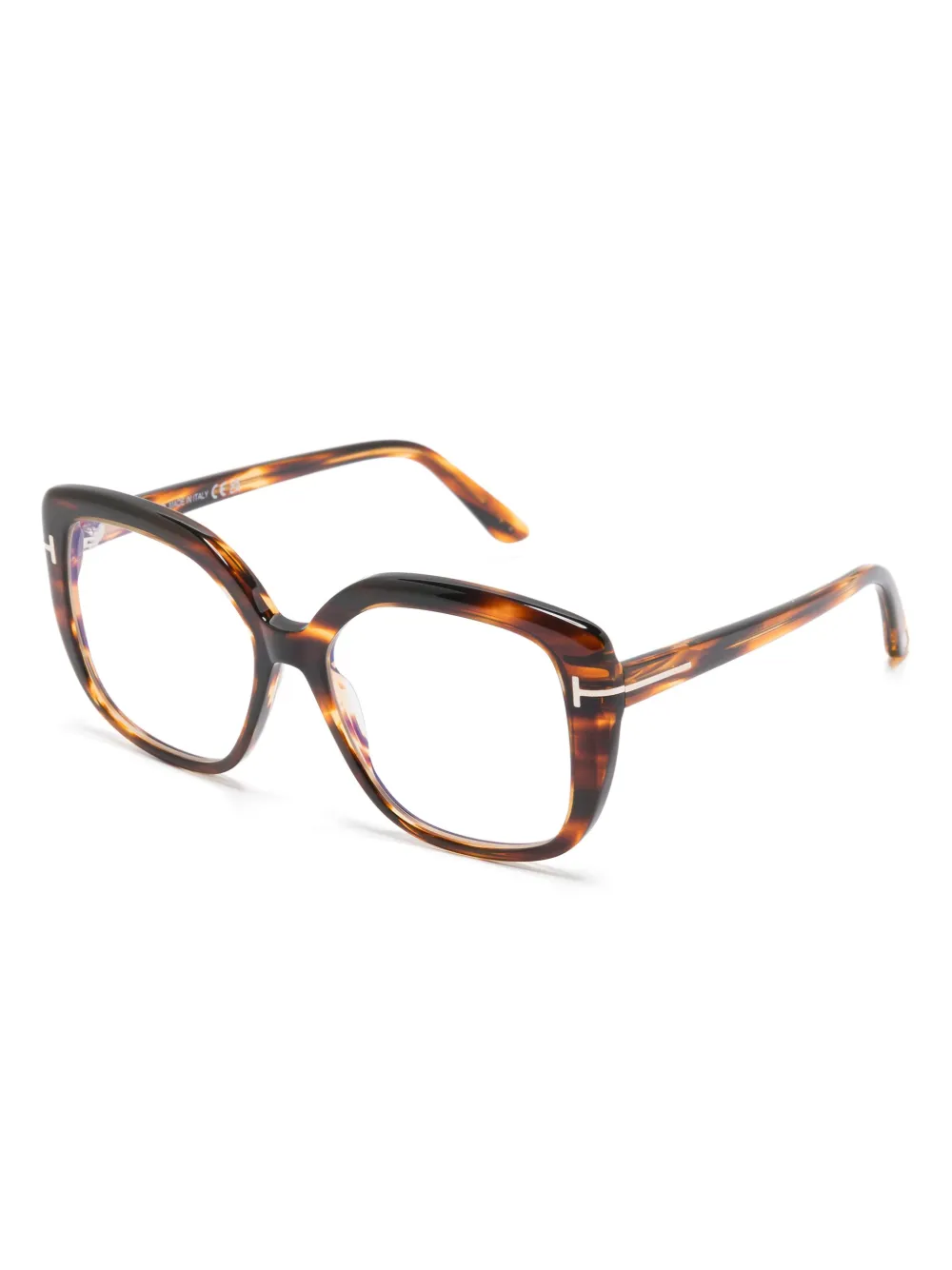 TOM FORD Eyewear Bril met vierkant montuur - Bruin