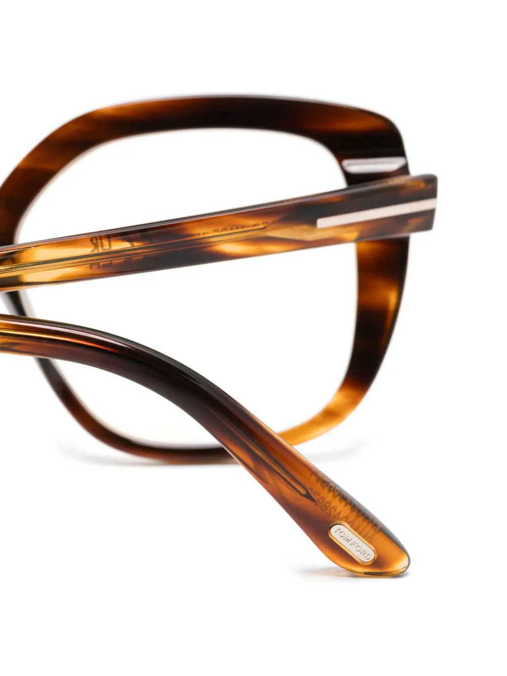 TOM FORD Eyewear Bril met vierkant montuur Bruin