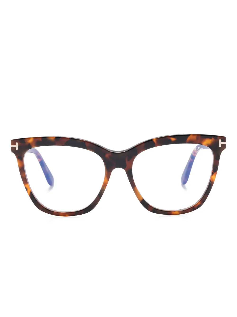 TOM FORD Eyewear Bril met vlinder montuur Bruin