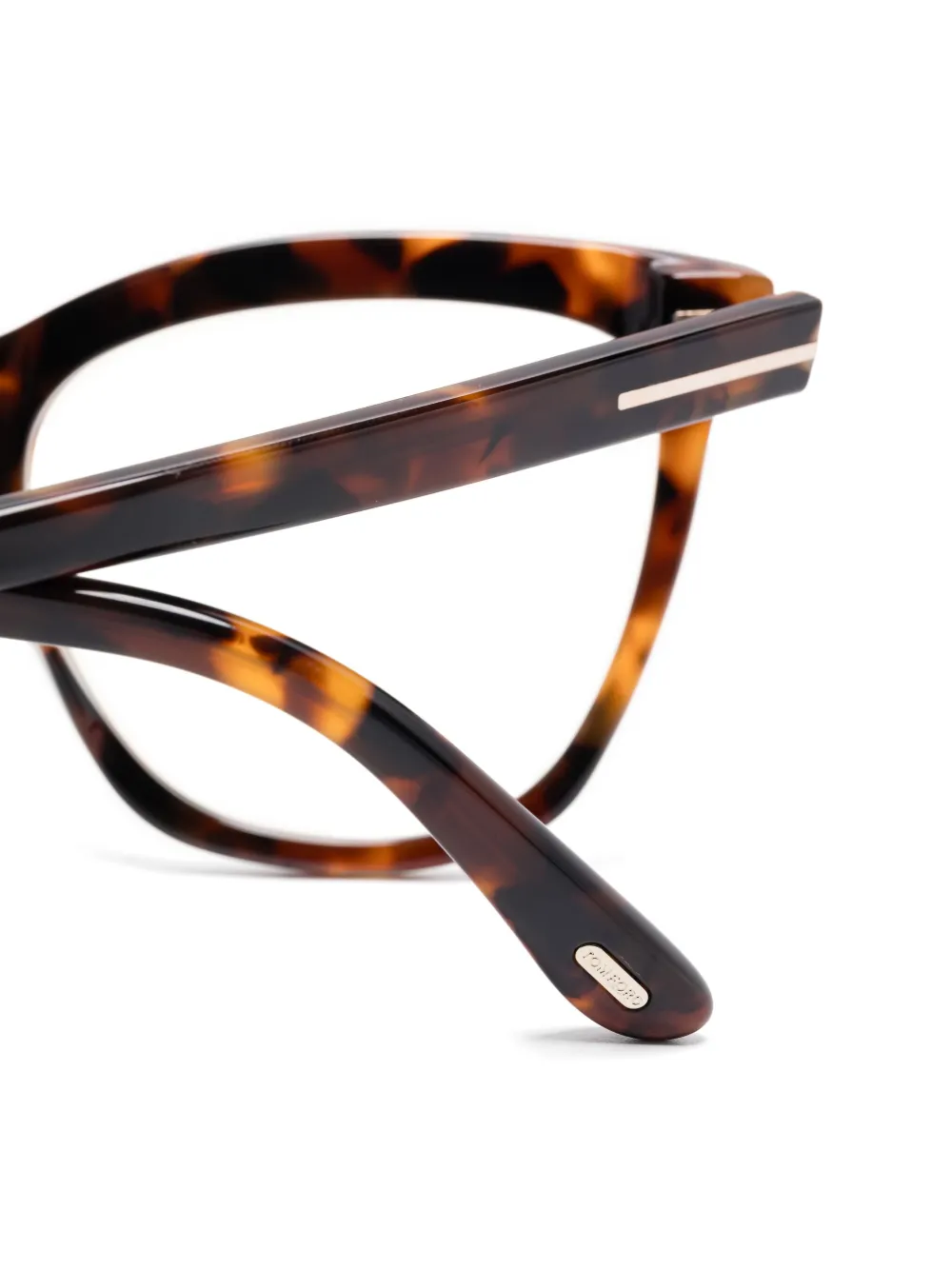 TOM FORD Eyewear Bril met vlinder montuur Bruin