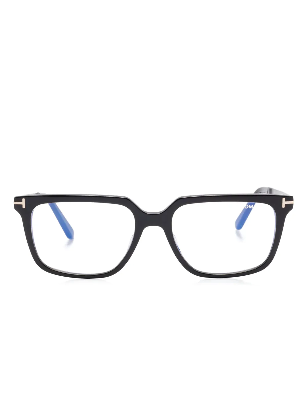 TOM FORD Eyewear Bril met rechthoekig montuur Zwart