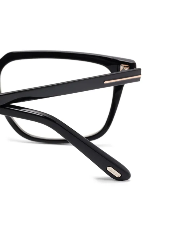 TOM FORD Eyewear スクエア眼鏡フレーム | ブラック | FARFETCH JP